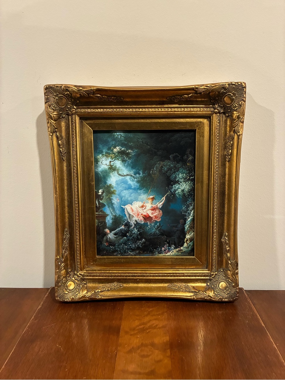 The Swing Framed Print 13x15 Fragonard Gold Baroque Rococo Ornate Wall Art - Picture 2 of 3
